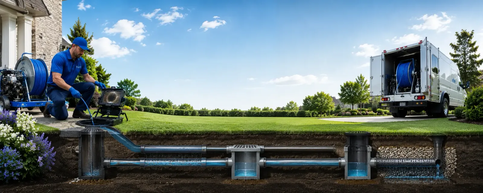 Outdoor drain cleaning information for Hanston, KS